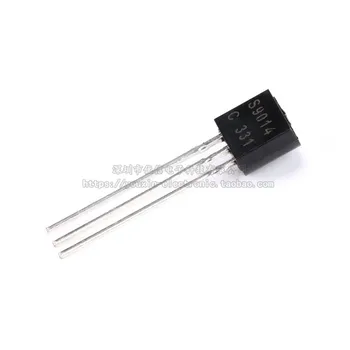 

100pcs / 1 lot Original S9014 TO-92 NPN 45V 100mA straight plug transistor copper feet