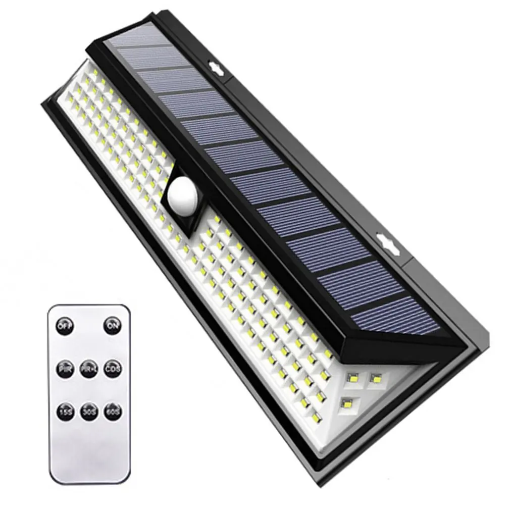 

118LED Solar Lamp Outdoor Garden Waterproof PIR Motion Sensor Light Energy Saving Street Garden Lamp
