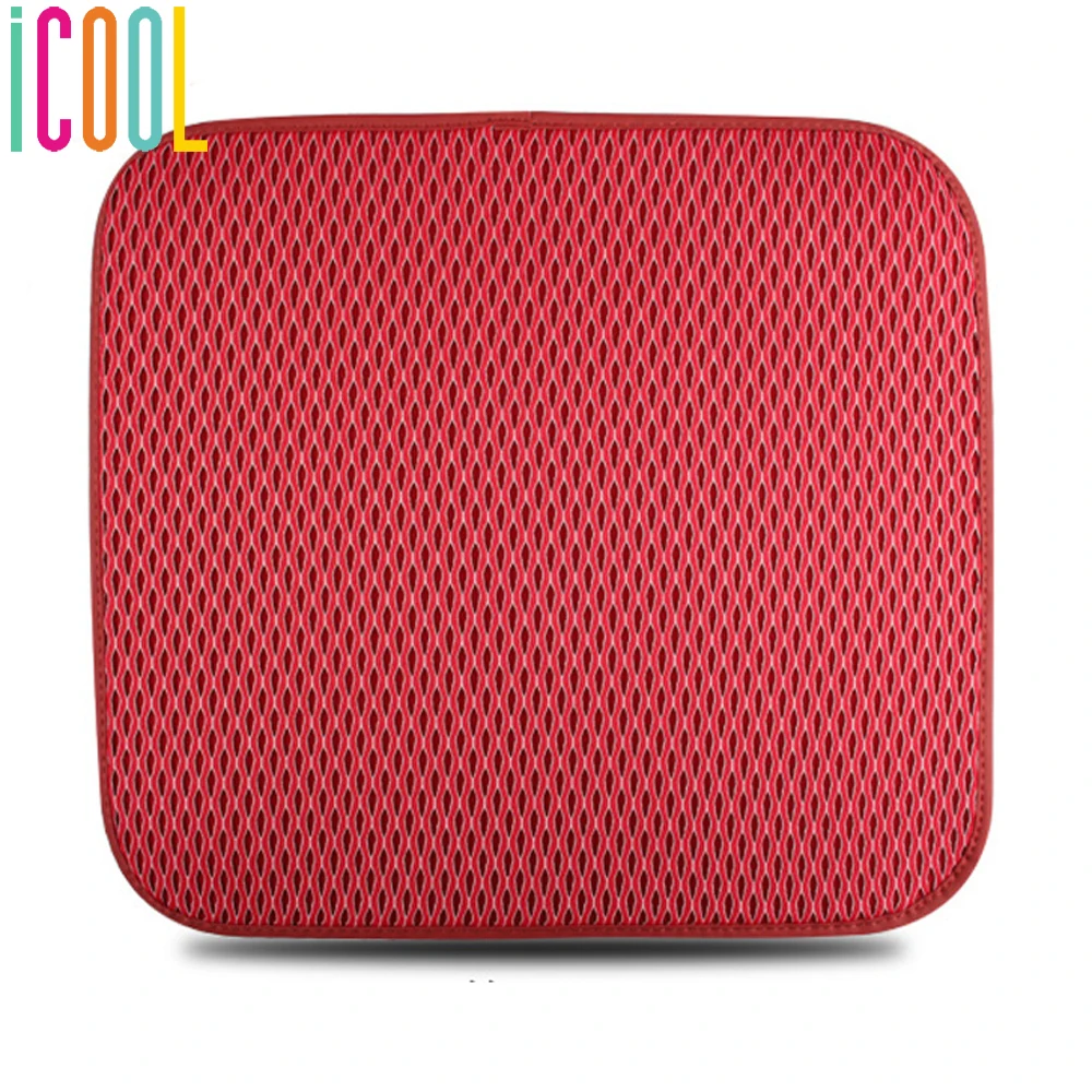 

Car Seat Covers & Supports Square Seat Cushion Ice Silk Breathable Protector Pad Anti-slip Mat Auto Universal Accessories