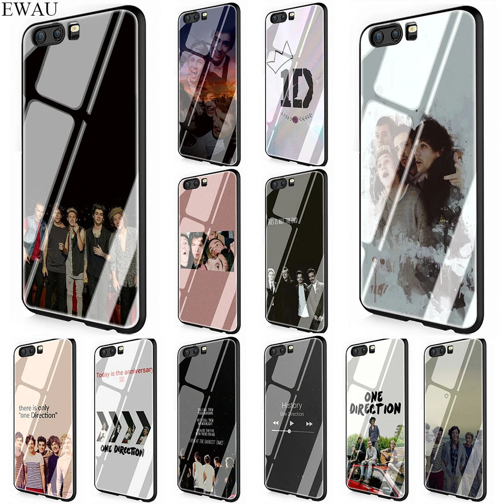 EWAU One Direction Tempered Glass Phone Cover Case For Huawei Mate P 10 20 30 Lite Pro Y9 Honor 8X 7A | Мобильные телефоны и