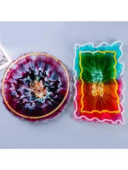 

Tray Holder Casting Silicone Mould DIY Crafts Making Crystal Epoxy Resin Mold XXFB