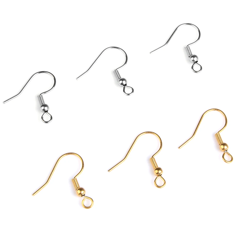 100pcs 20*17mm Gold Antique bronze Ear Hooks Earrings Clasps Findings  Earring Wires For Jewelry Making Supplies Wholesale