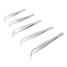 NICEYARD локоть нержавеющая сталь tweezers антистатические точные 12,5 см/14 см/16 см/18 см/20 см ручной инструмент тату инструмент с ножной педалью инструмент
