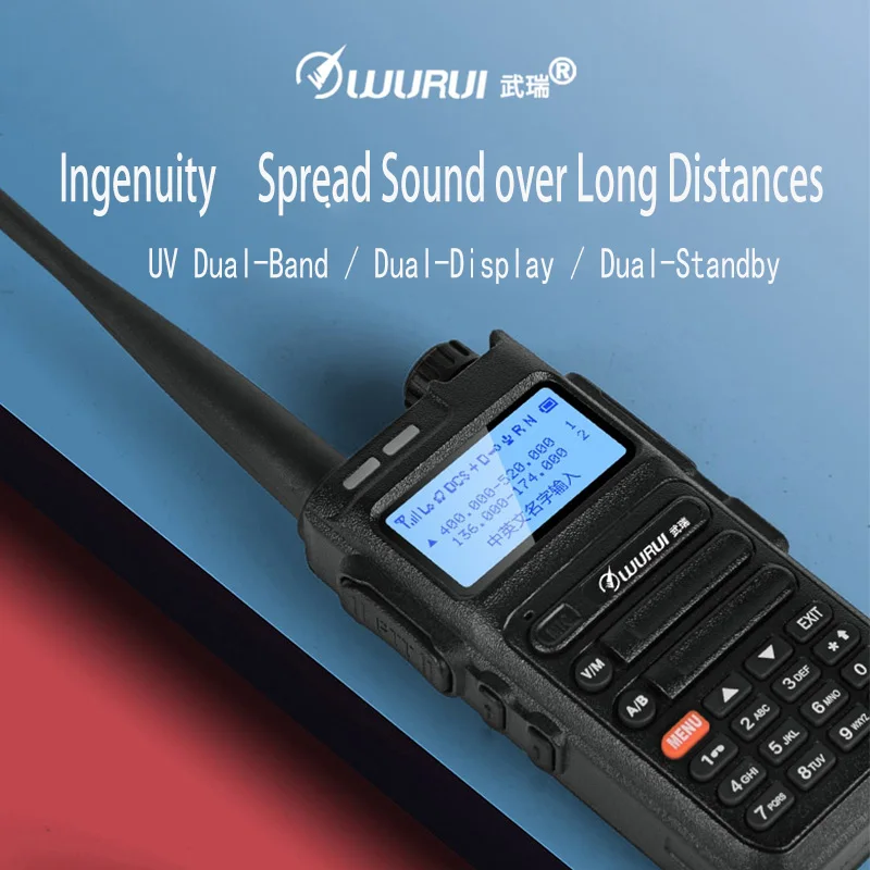 Беспроводная рация 1pz UV Dual Band 128 каналов 10 км Профессиональный двухсторонний