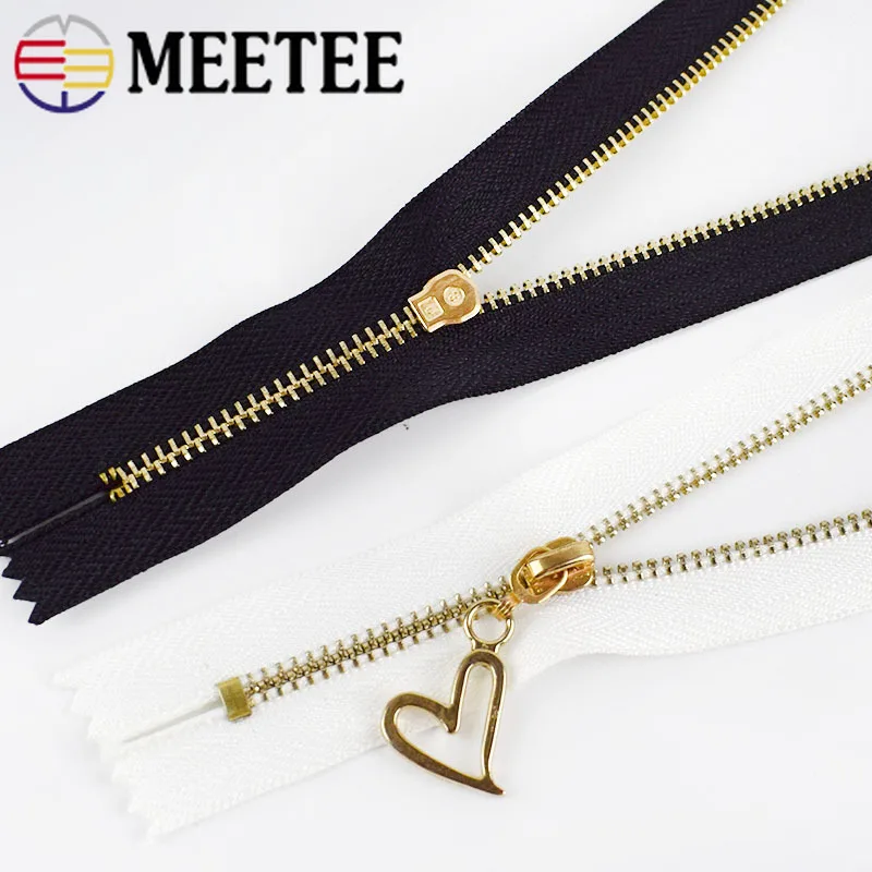 Meetee 10 шт 20/30 см 3# металлическая молния сплав Автоматическая блокировка близкий конец для шитья украшение для джинсовой сумки на молнии DIY аксессуары для одежды ZA224