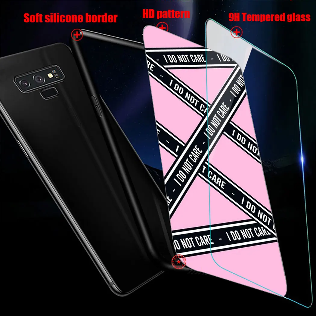 L36 в клетку клетчатый арт закаленное Стекло чехол для samsung Galaxy A70 A60 A50 A40 A30 A20 A10 S8 S9 S10 Note 8, 9, 10, плюс