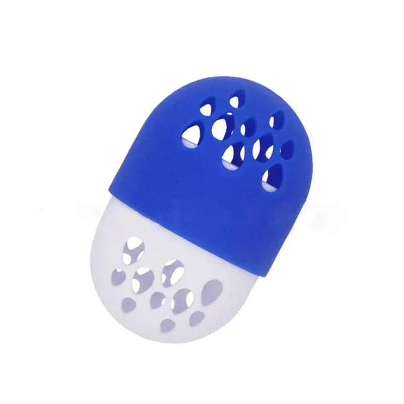 Мягкий силиконовый держатель для сушки порошка яичная подставка косметический держатель для макияжа - Цвет: blue