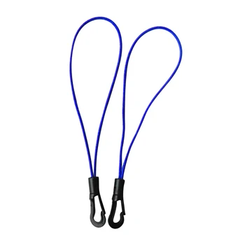 

3mm Marine Bungee Elastic Shock Cord Loop with Plastic Hook 100cm Blue