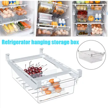 

Refrigerator Egg Storage Box Drawer Type Fridge Organizer Fridge Shelf Holder Kitchen Organizer Space Saver Stackable JA55