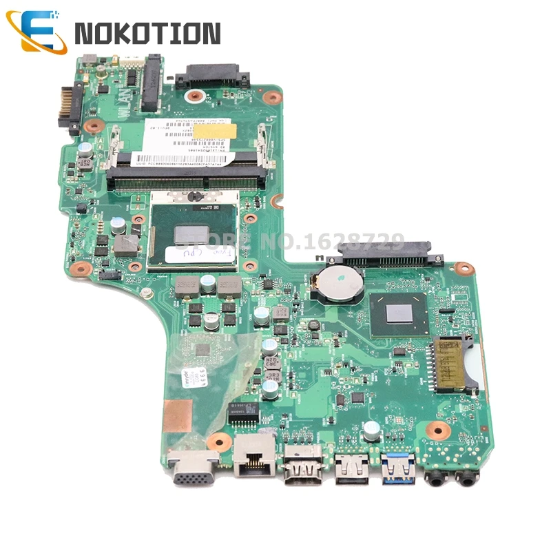 NOKOTION для Toshiba Satellite C850 C855 Материнская плата ноутбука HM70 DDR3 DK10F-6050A2541801-MB-A02 1310A2541805 V000275540 Бесплатный процессор