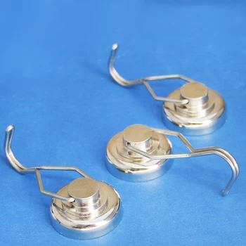 

1pcs/lot Magnetic hook 360 degree rotating strong magnetic hook Strong magnetic steel hook Magnet with hole magnet suction cup