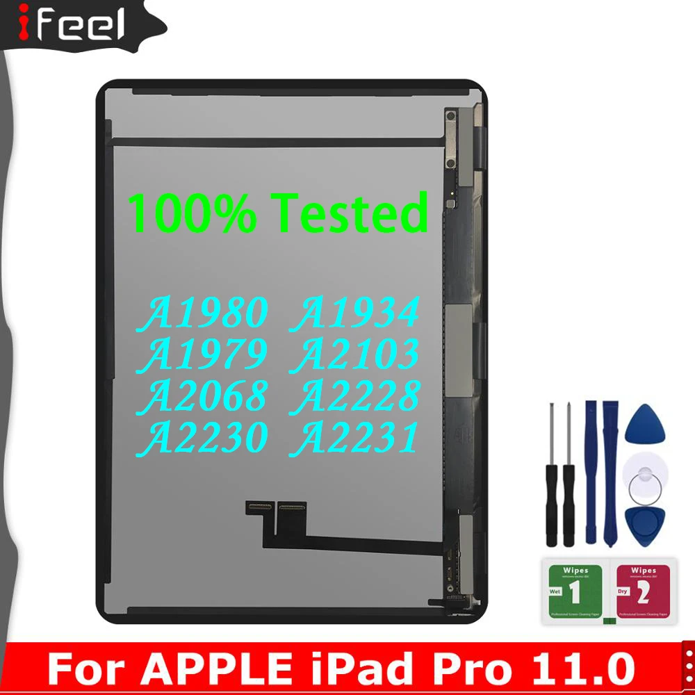 100% оригинальный для iPad Pro 11 2018 A1980/A1934/A1979 ЖК-дисплей сенсорный экран дигитайзер