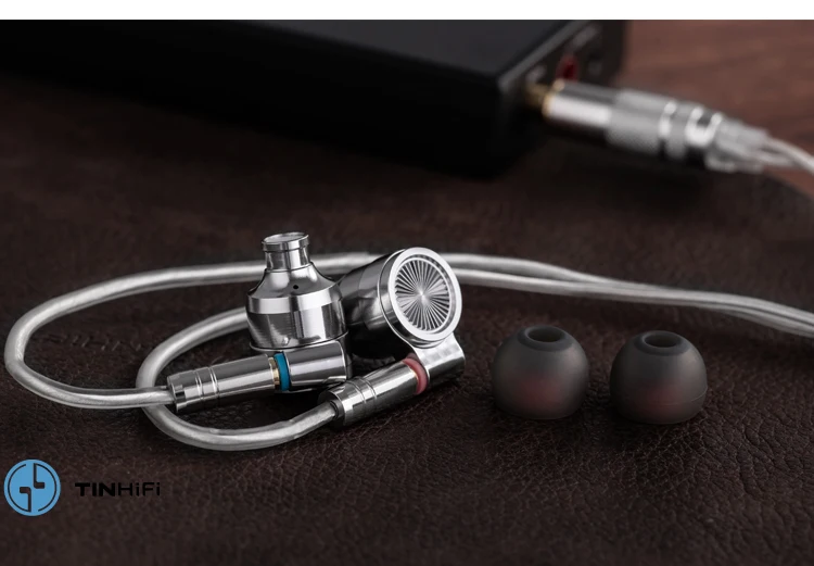 Tinhifi T4 наушники Динамический драйвер HIFI бас металлическая гарнитура 3,5 мм 10 мм CNT вкладыши с MMCX кабелем для shure se215 se535