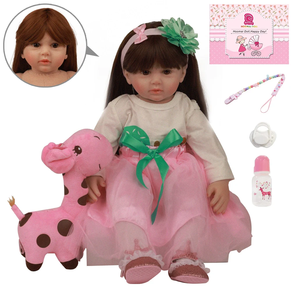 2" 60 см так по-настоящему как Bebe Reborn Baby куклы Мягкие силиконовые мягкие куклы ткань тела новорожденные младенцы для детей Рождественский подарок