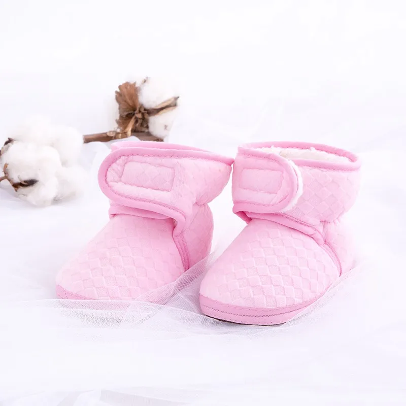 Детская обувь; зимняя теплая обувь; Infantil; милые ботинки с хлопковой подкладкой для мальчиков и девочек; мягкая теплая обувь для новорожденных; обувь для малышей