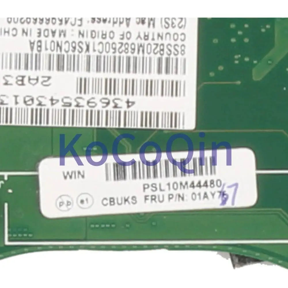 Best KoCoQin Laptop motherboard For LENOVO Thinkpad YOGA 260 SR2EY i5-6200U Mainboard LA-C581P 01AY767