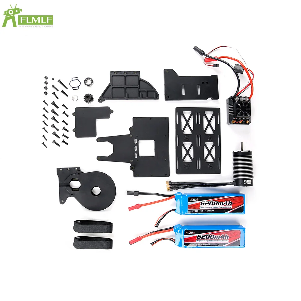 

Oil To Electricity Kit with Motor ESC Battery (Full Version) Fit for 1/5 HPI ROFUN ROVAN KM Q-BAJA RC CAR TOYS PARTS