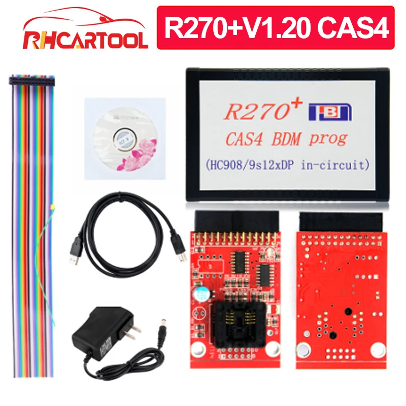 OBD2 диагностический инструмент Новинка 1 20 R270 + V1.20 Авто CAS4 BDM программист PLUS AK90 ключ