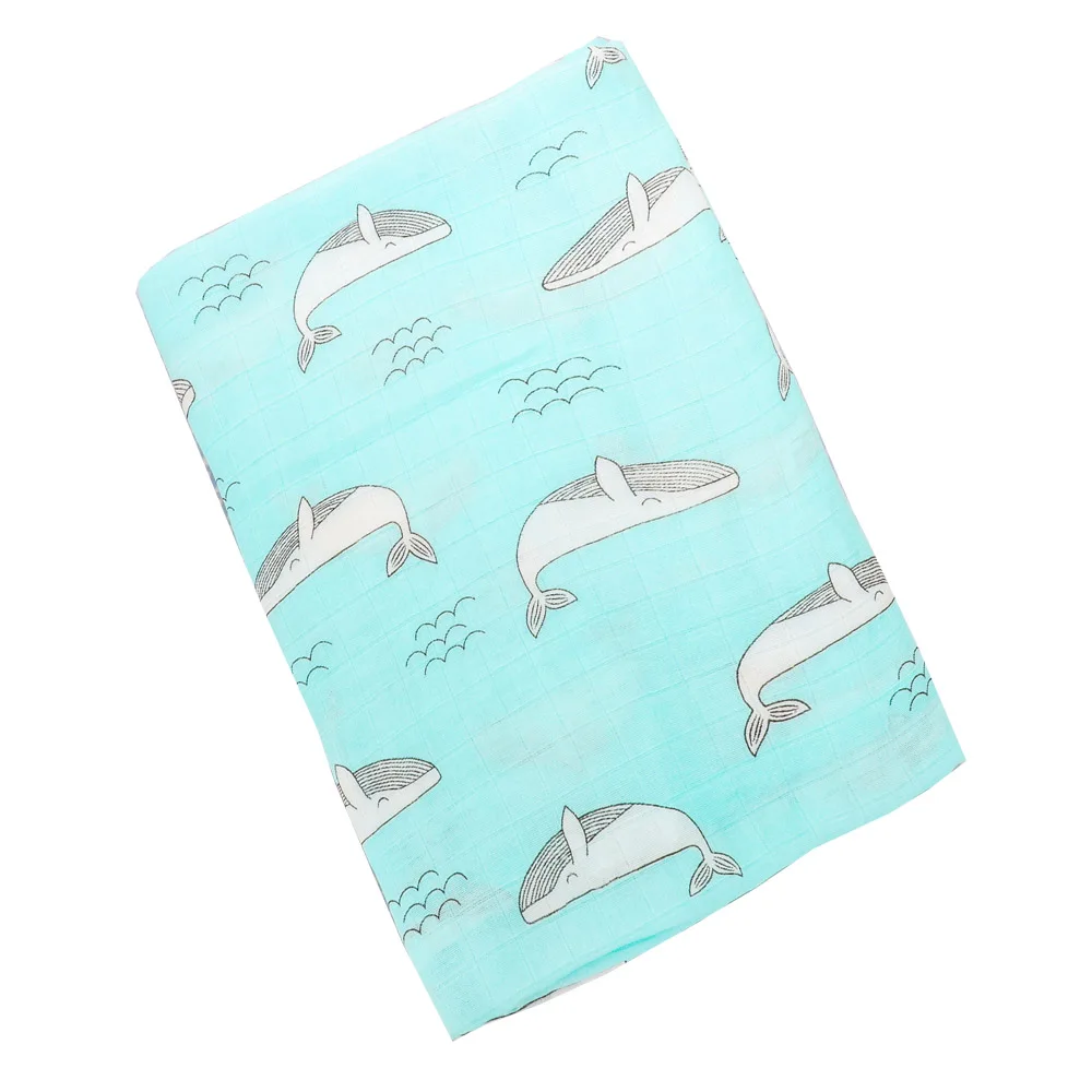Муслиновое одеяло s Baby wrap Play коврик Фламинго Единорог принт животных детское хлопковое постельное белье полотенце для новорожденных Пеленание Одеяло