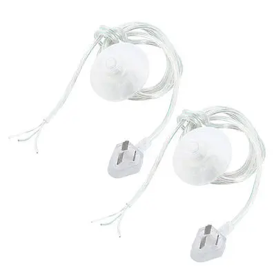 

AU Plug AC 125V 2A 70mm Inline Power Pedal Light Foot Switch 1.8M Clear 2 Pieces