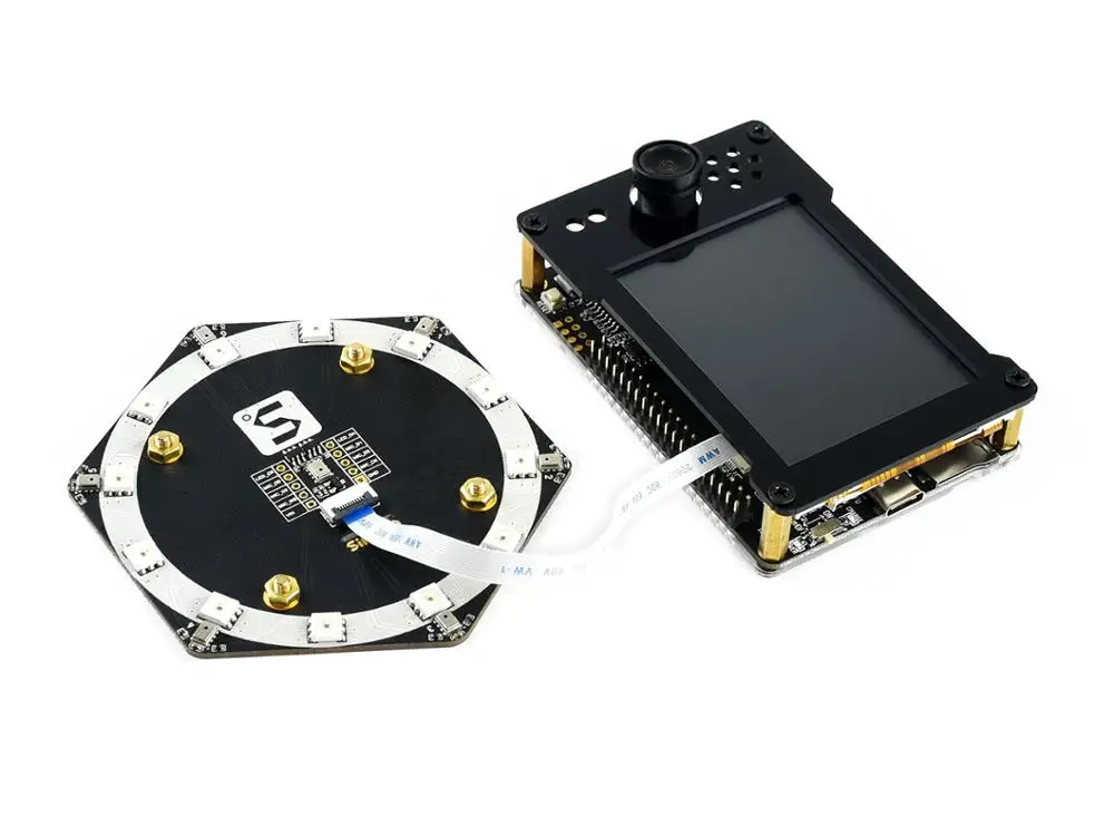 Sipeed Maix R6+ 1 микрофонный массив, 6+ 1 цифровые микрофоны и 12 RGB светодиодов