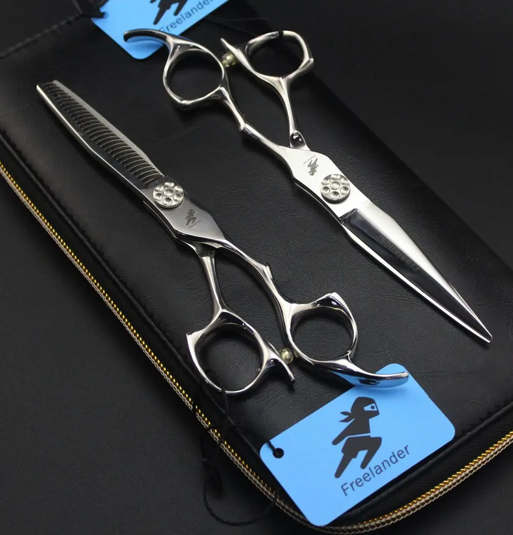 

6 Inch Hairdressing Scissors 440C Professional Barbers Cutting Scissors Thinning Shears Hair Scissors Scharen