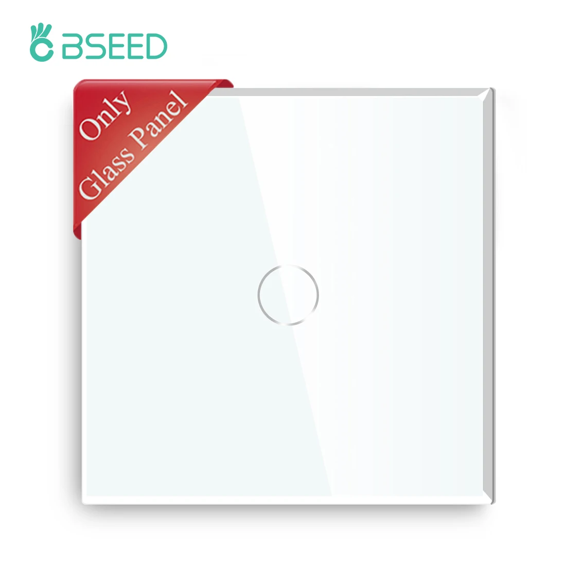 EU Standard 86mm Single Glass Panel With Metal Frame White Black Gloden Pearl Cr