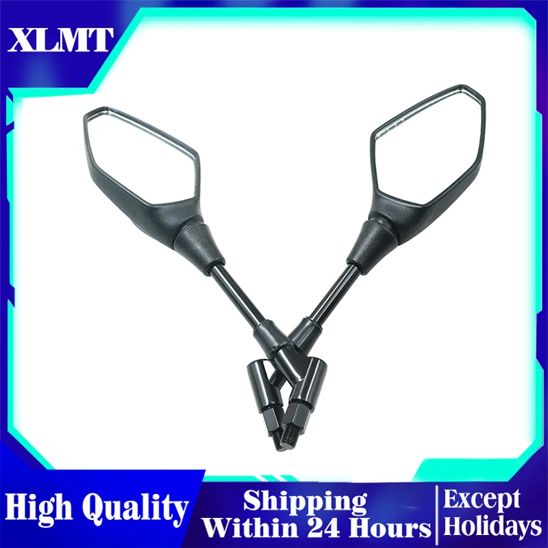 Motorcycle Rear Side View Mirrors Rearview Mirror Back Convex for