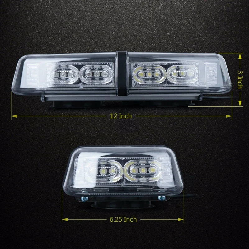 Янтарный 36LED мерцающий светильник аварийного Предупреждение Светодиодный проблесковый маячок для детей возрастом от 12V для грузовиков