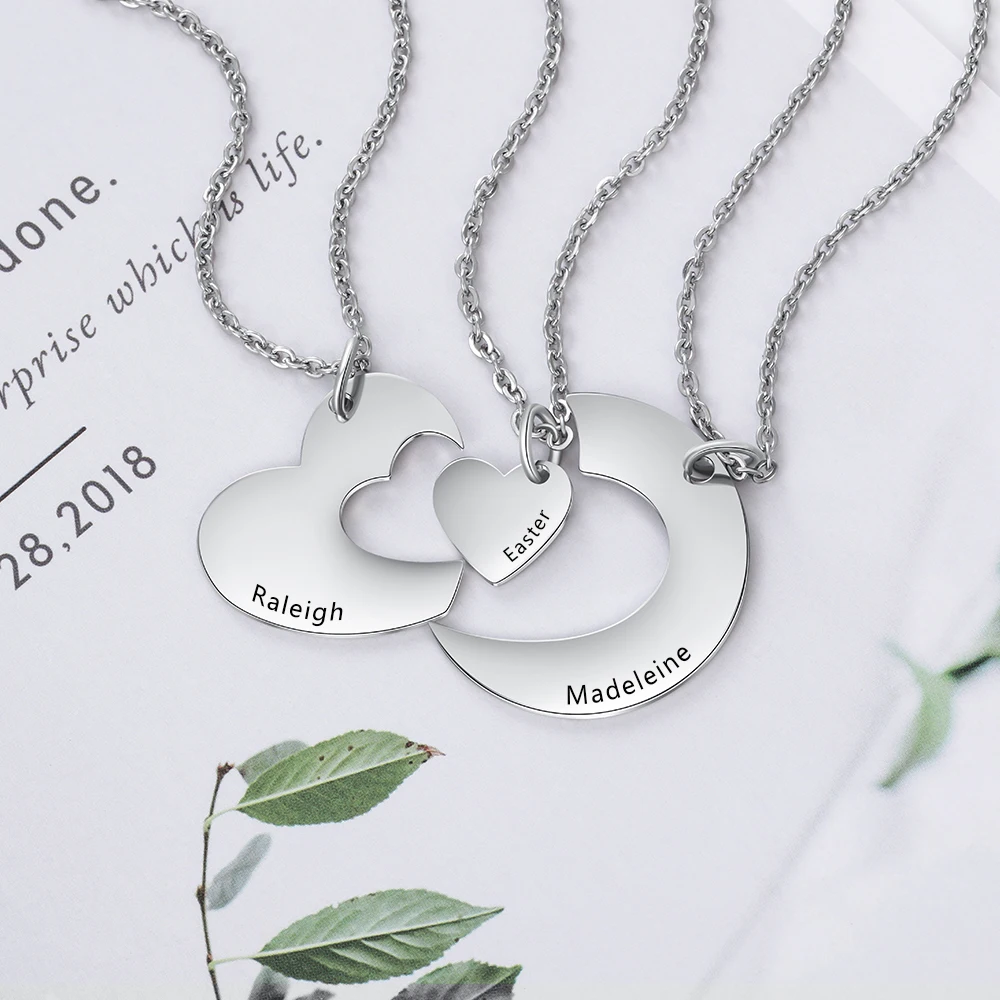 Персонализированное ожерелье Best Friends Forever дружба s для 3 дюймов из нержавеющей