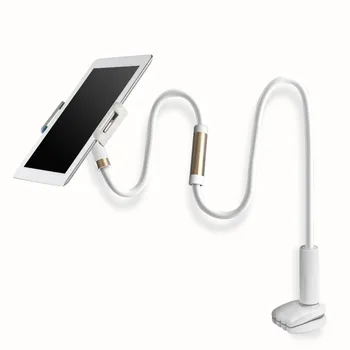 

Gooseneck Phone Tablet Holder 360 Degree Rotation Flexible Solid Color Convenient Long Arm Clip Clamp Smartphone Mount