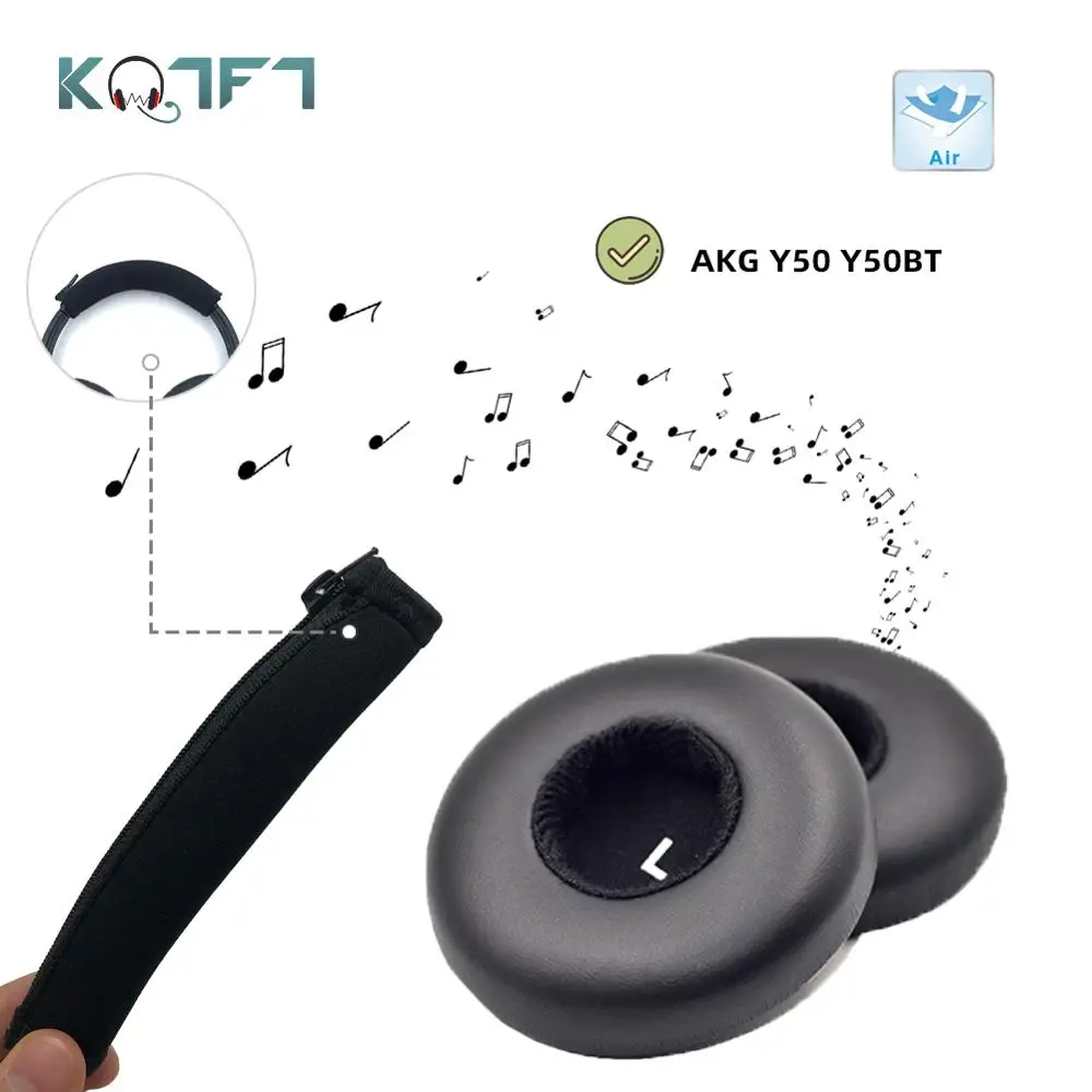 KQTFT бархатные запасные части для AKG Y50 Y50BT чехол подушки наушников бампера и