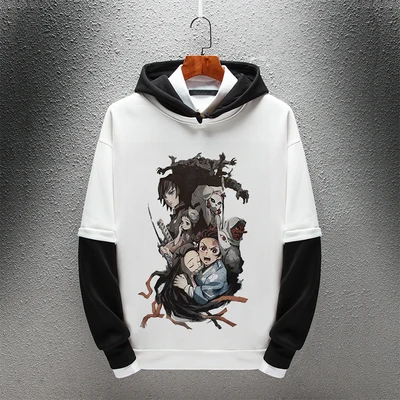 19 Осенне-зимнее пальто с капюшоном и принтом демона: Kimetsu no Yaiba Kamado Tanjirou Kamado Nezuko Kanroji Mitsuri Rengoku Kyoujurou - Цвет: 19