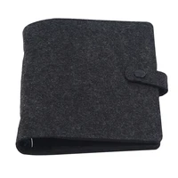A5 A6 Felt shell fabric notebook Loose Leaf Notebook Paper Planner Inner Page ring binder Stationery Gift Traveler Journal 2