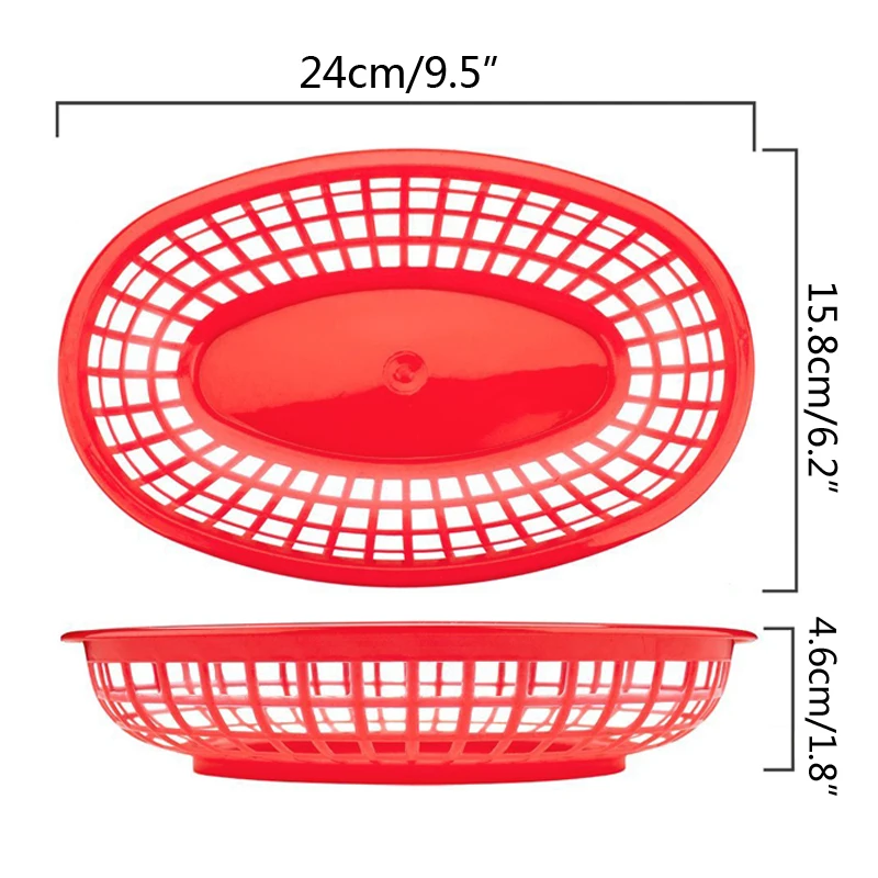 Fast food tray size
