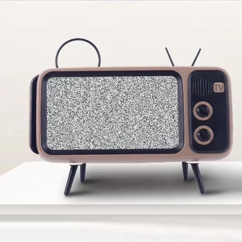 

Mini Speaker Retro TV Mobile Phone Screen Stand Wireless Portable Audio Speakers TD326