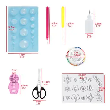 

19 Pcs Paper Quilling Kits 45 Colors 900 Strips Quilling Art Paper DIY Craft N58F