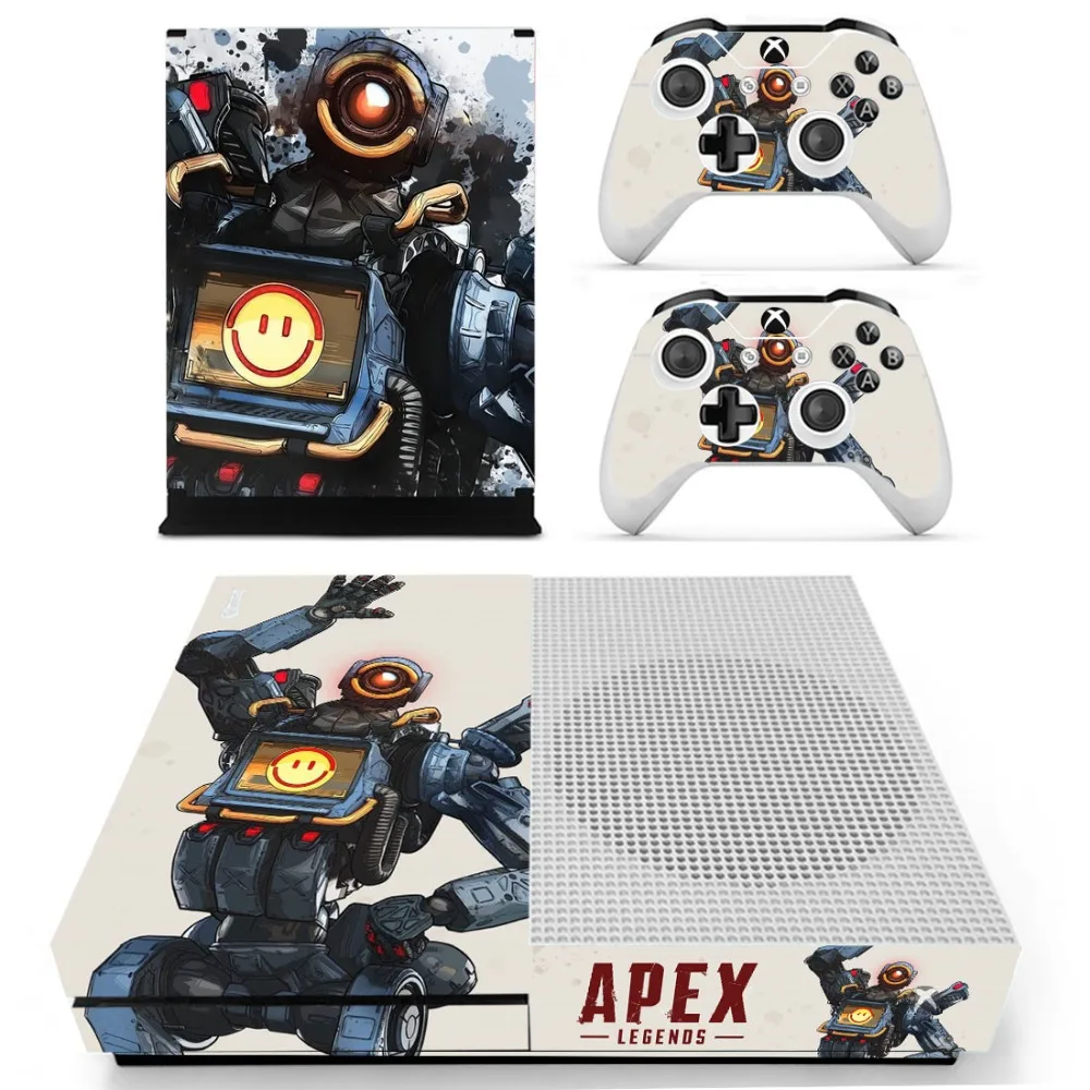 Apex legends наклейка s для Xbox One S Кожа Наклейка vinilo pegatina для Xbox one тонкая консоль и два контроллера