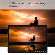 12 дюймов 7 сенсорных кнопок inспереди поддержка 1080P 1209T фото видео плеер цифровой альбом цифровая фоторамка рекламная машина