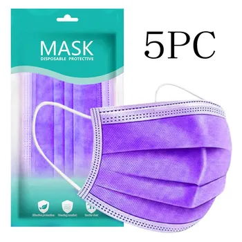 

5/15/25/40/60pcs Disposable Face Mask Personal Mask 3Ply Ear Loop Masque Mouth Muffle Facial Mask Face Shield Mondmasker