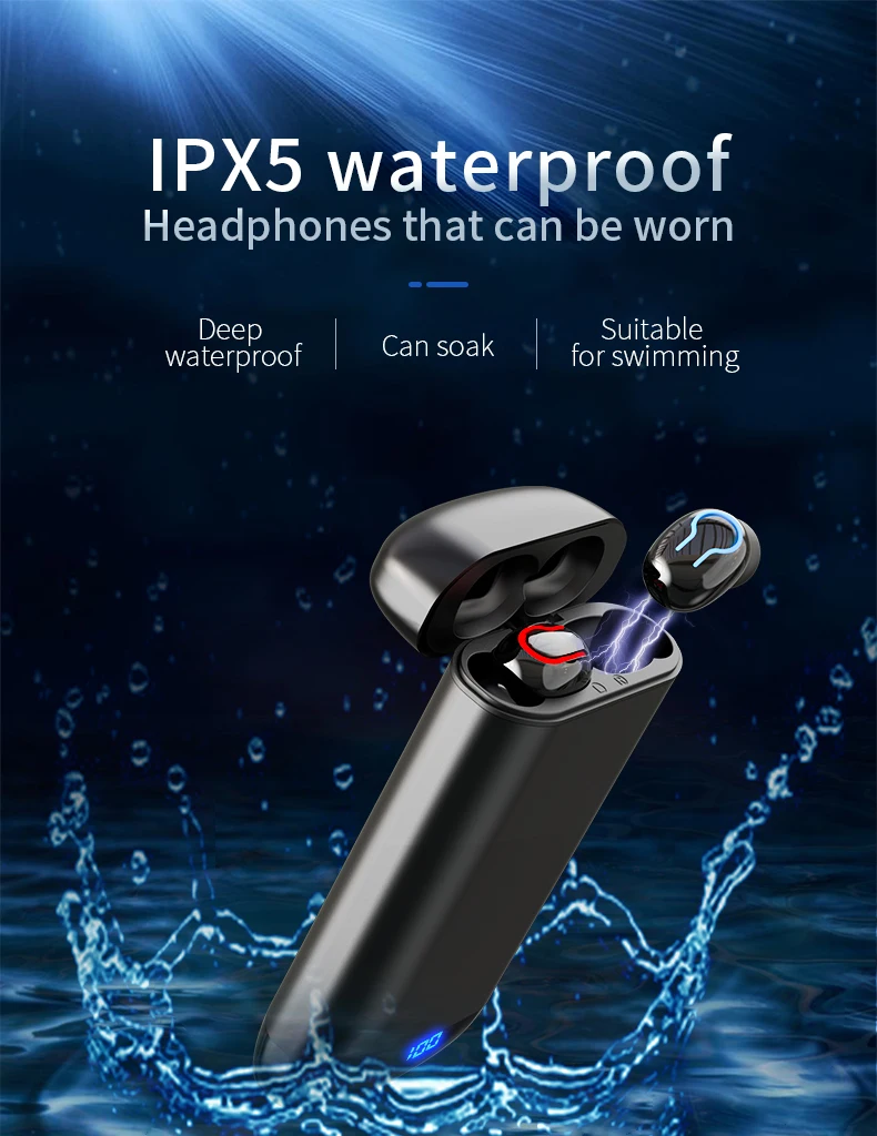 Jellico v5.0 sem fio bluetooth fone de