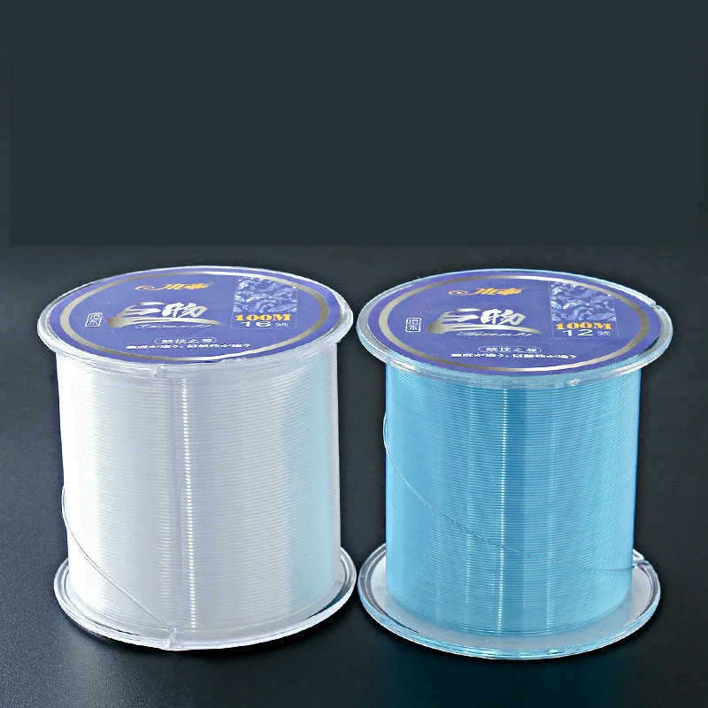 12#-20# 100m NylonFishing Line Carp Fluorocarbon Line Super Strong Pull Line  Sinking 0.50-0.10mm Fishing Accessories