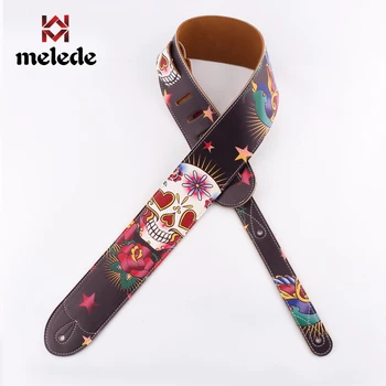 

Personalized DIY printed leather guitar strap bakelite guitar universal folk strap musical instrument accessories