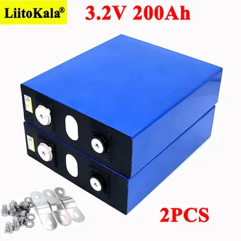 

2pcs Liitokala 3.2V 200Ah LiFePO4 lithium battery 3.2v 3C Lithium iron phosphate battery for 12V 24V battery inverter vehicle RV