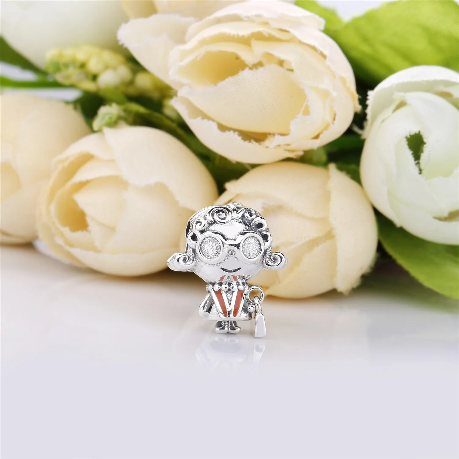Moonmory 925 пробы Серебряная шляпа с пропеллером для мальчиков Charm & Mrs. Мудрый