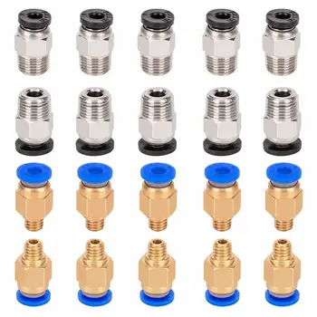 

PC4-M6 Quick in Fitting + PC4-M10 Straight Pneumatic Fitting Push to Connect for 3D Printer Bowden Extruder 20pcs/lot