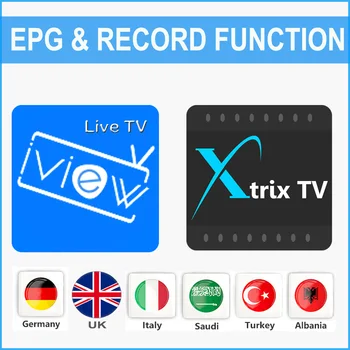

Iview HD IPTV Subscription UK Italy Greek Albanian German Live TV Channels Xtrix IPTV Support EPG Record For Android Box