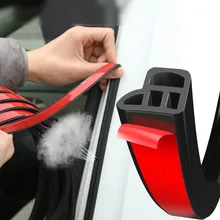 3 м резиновый АВТО двойной слой BL Тип уплотнительная полоса для автомобиля окна двери двигателя крышка капота автомобиля двери уплотнение края отделка шумоизоляция