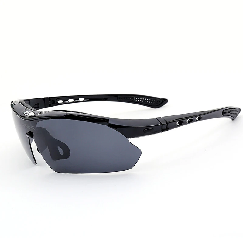 Поляризованные спортивные очки с 3 сменными линзами для велоспорта, рыбалки, солнцезащитные очки для мужчин и женщин - Цвет: Фиолетовый