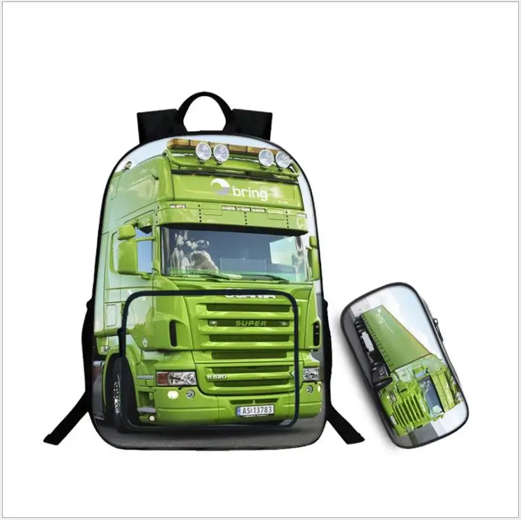 as pictures Школьный рюкзак Scania для студентов, школьные сумки с 3D принтом для подростков, мужские школьные рюкзаки большой емкости, модные рюкзаки Mochila - Цвет: as pictures